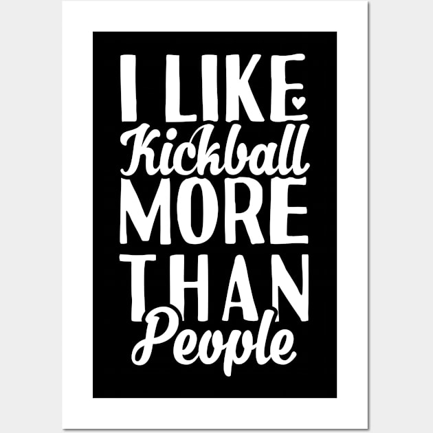 I Like Kickball Wall Art by Tesszero